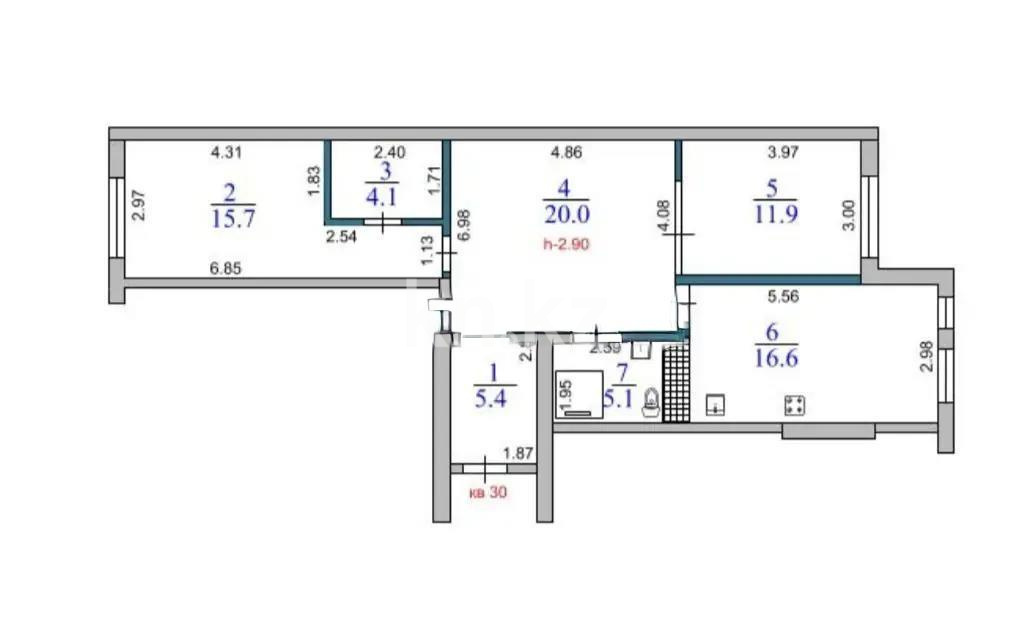 Продажа 2-комнатной квартиры, 78.8 м² - Продажа квартир в Алматы - страница 22 фото 6 из 6