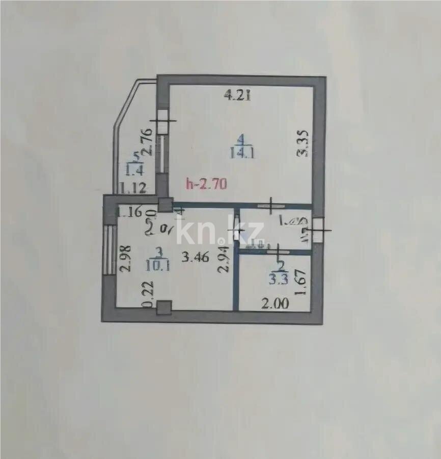 Продажа 1-комнатной квартиры, 31.3 м² в Астане - фото 4