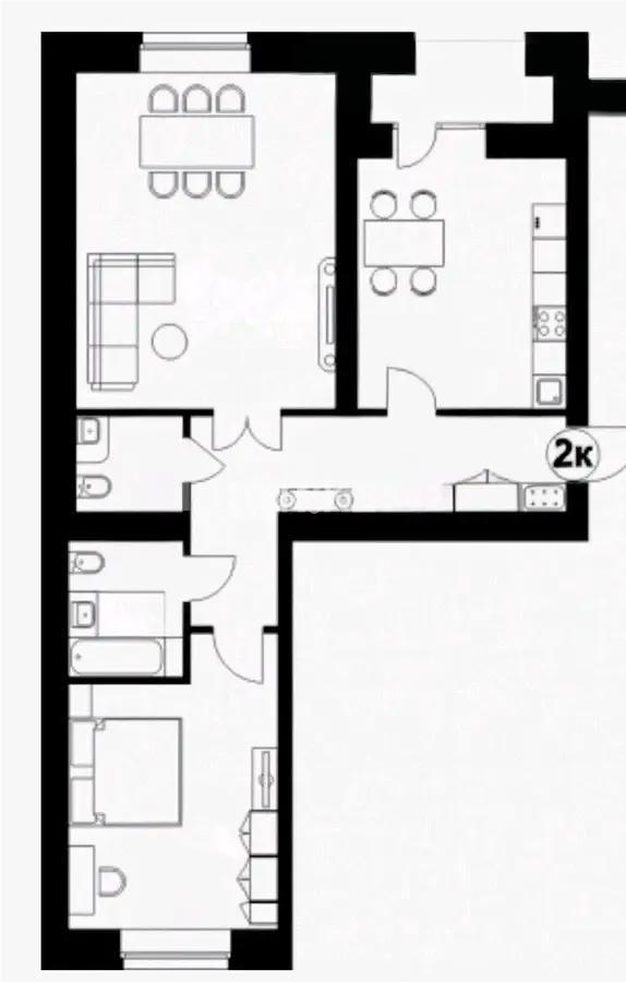 Продажа 2-комнатной квартиры, 85 м², ул. Ахмедьярова, дом  3 в Астане - фото 4