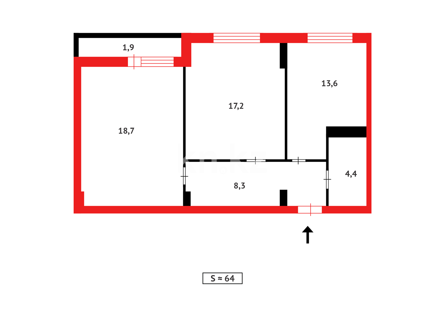 Продажа 2-комнатной квартиры, 64 м² - Продажа квартир в новостройках Астаны - страница 109 фото 14 из 14