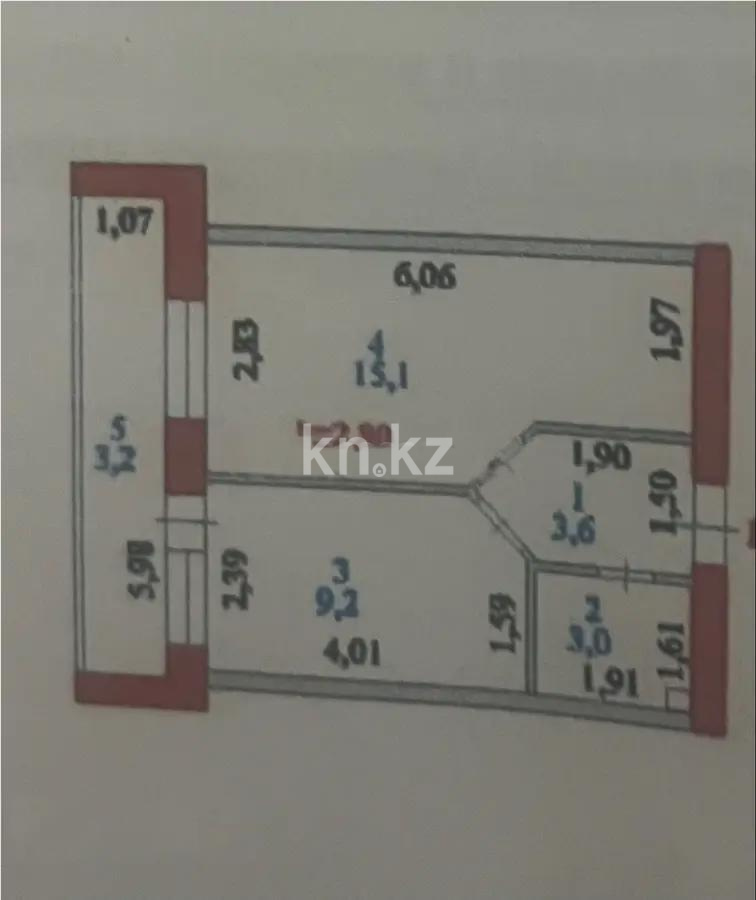 Продажа 1-комнатной квартиры, 36 м² - Продажа однокомнатных квартир в Астане - страница 38 фото 7 из 7