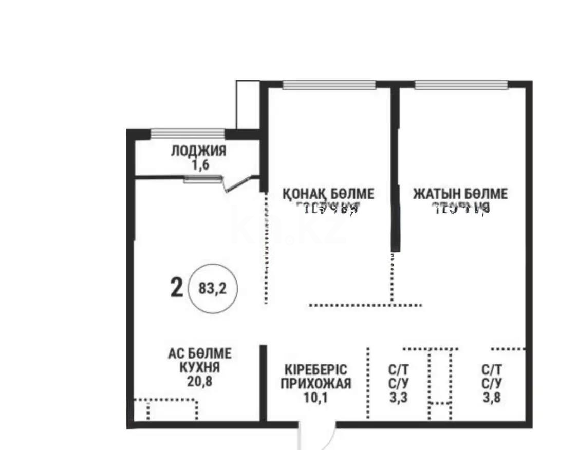 Продажа 3-комнатной квартиры, 85 м², ул. Розыбакиева, дом  211 - Продажа квартир в новостройках Алматы фото 1 из 1