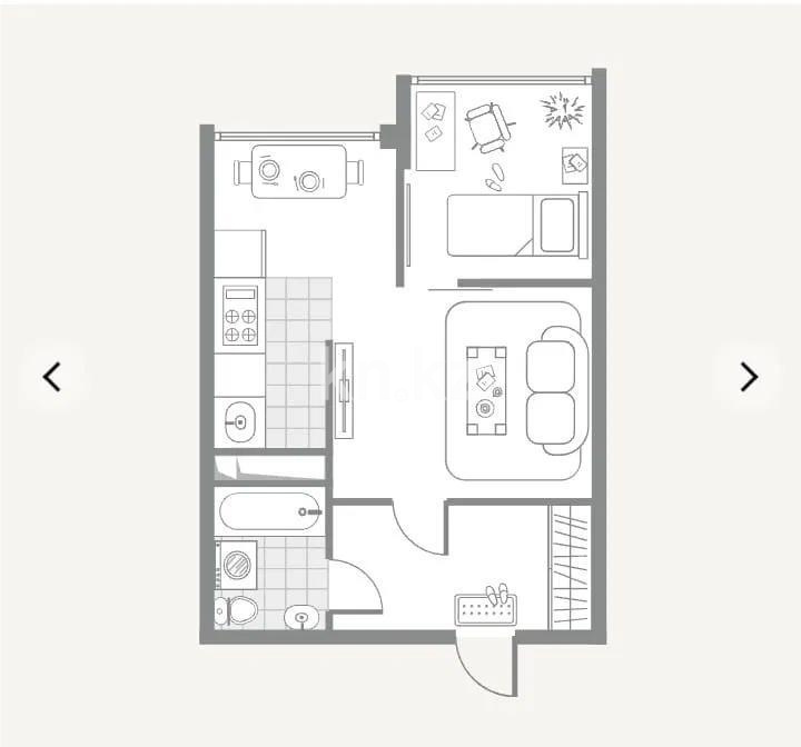 Продажа 2-комнатной квартиры, 37.9 м², пр. Алатау, дом  12а/1 - Продажа  двухкомнатных квартир в Алматы без посредников с фото фото 1 из 1