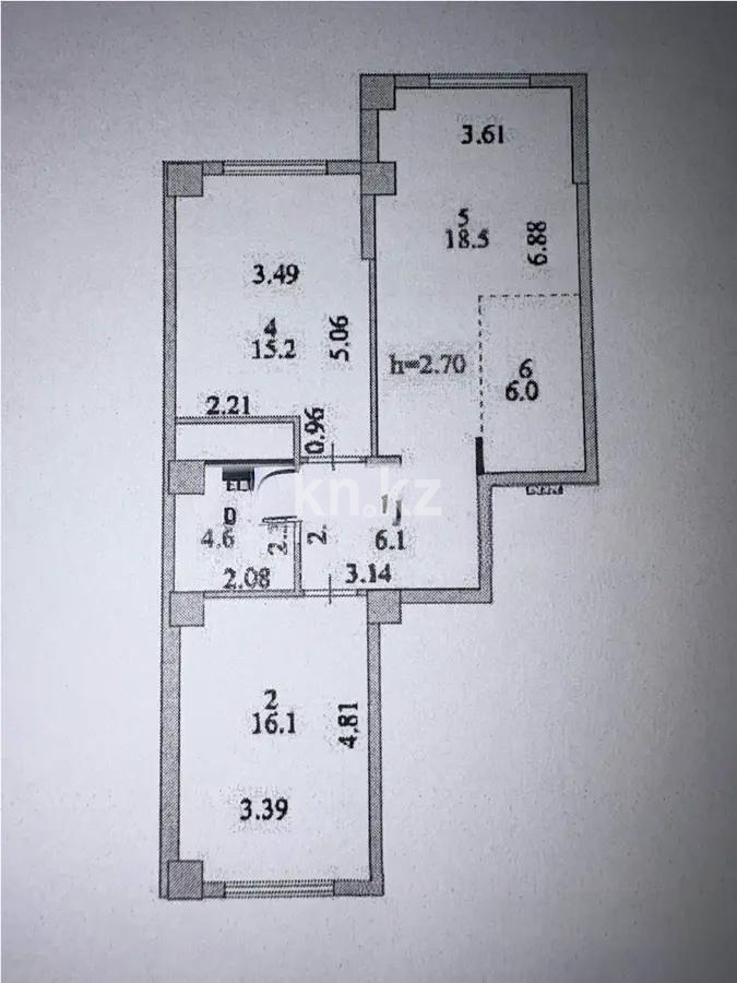 Продажа 3-комнатной квартиры, 66 м², ул. Жургенова, дом  19 - Продажа квартир в Астане фото 5 из 5