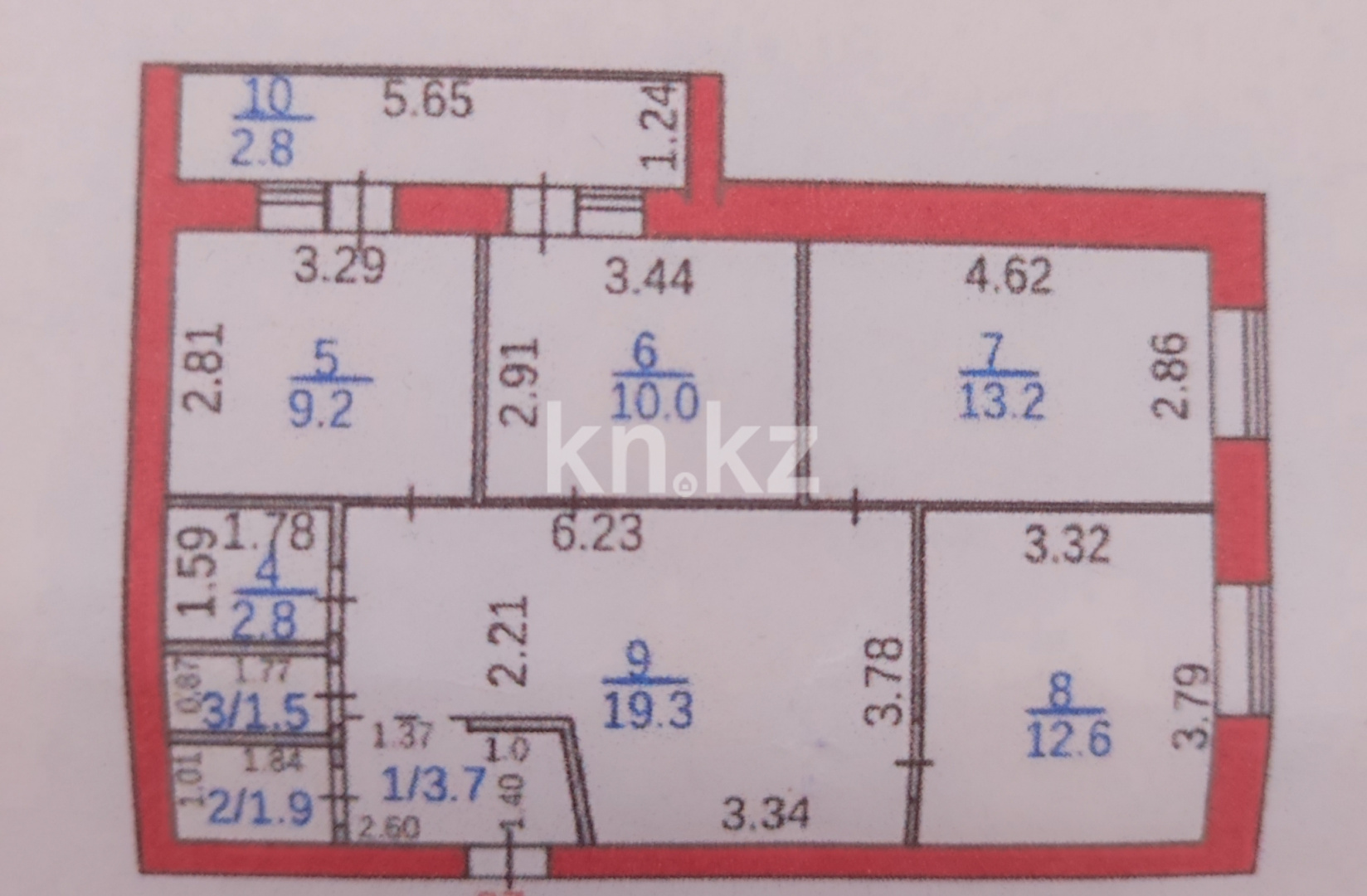 Продажа 4-комнатной квартиры, 77 м² в Караганде - фото 9