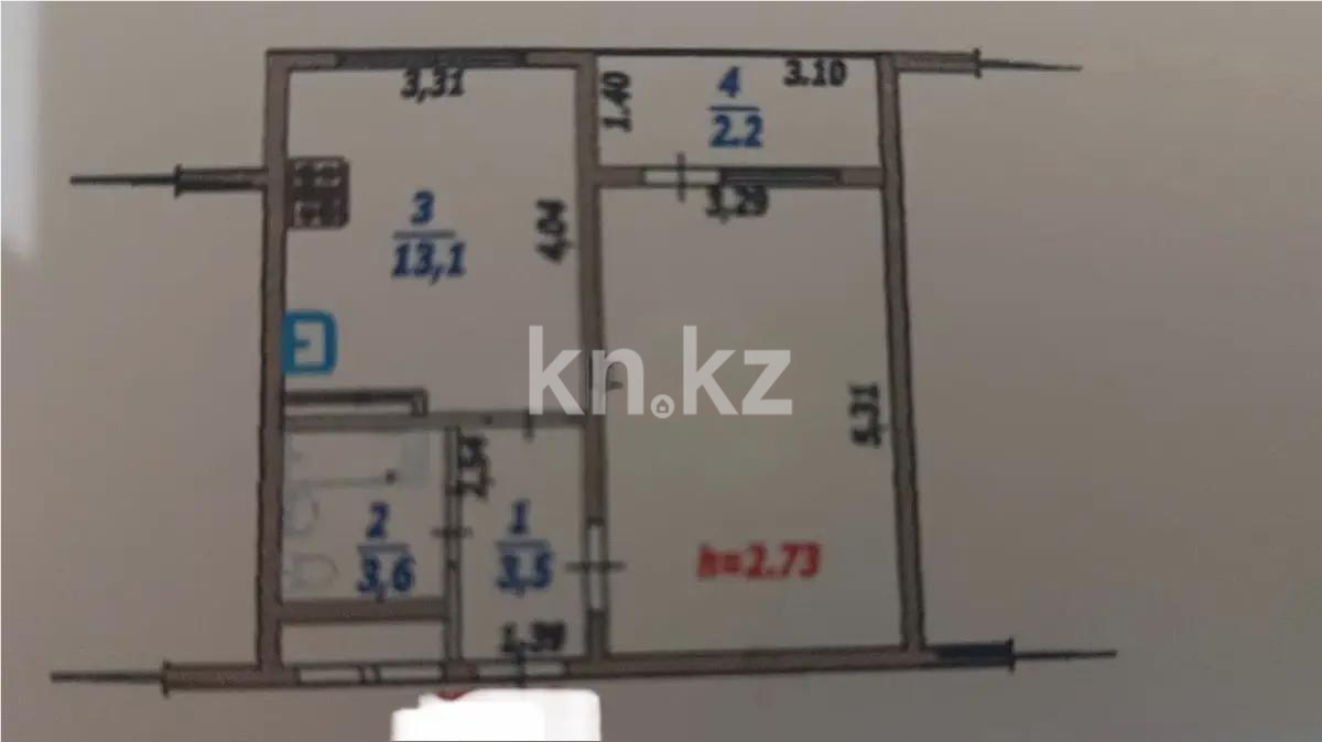 Продажа 1-комнатной квартиры, 39.9 м² - Продажа квартир в Турксибском р-не Алматы - страница 7 фото 1 из 1