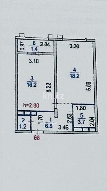 Продажа 1-комнатной квартиры, 48 м² в Астане - фото 10