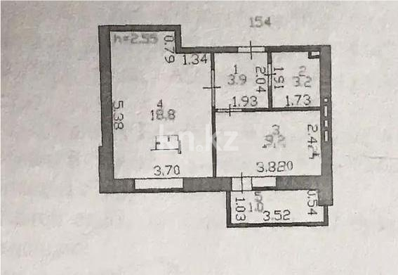 Продажа 1-комнатной квартиры, 38 м², ул. Е-319, дом  2 в Астане - фото 4