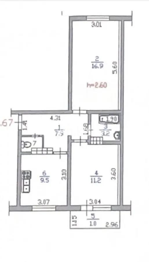 Продажа 2-комнатной квартиры, 51 м², мкр-н Аксай-4, дом  44 - Продажа  двухкомнатных квартир в Алматы без посредников с фото фото 5 из 5