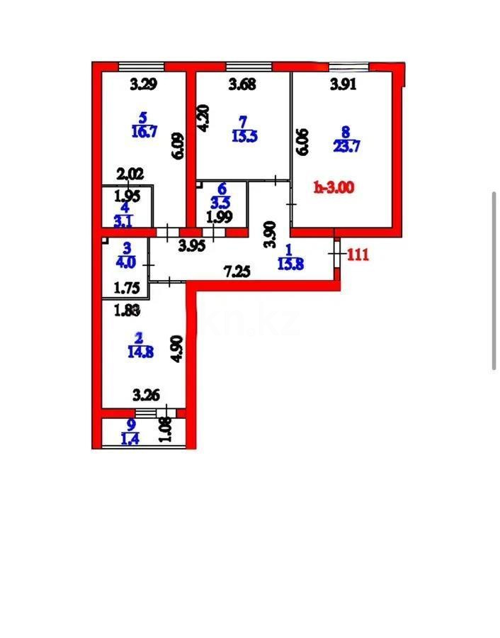 Продажа 3-комнатной квартиры, 98.5 м² - Недвижимость в Казахстане - страница 8 фото 5 из 5