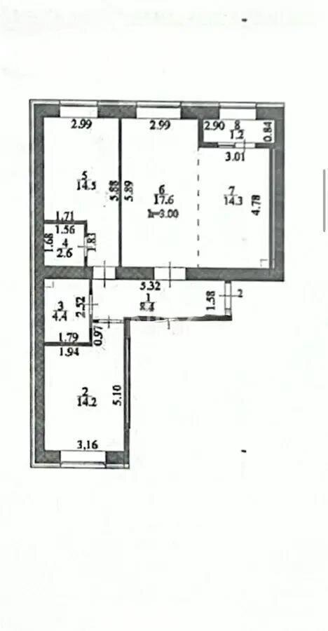 Продажа 3-комнатной квартиры, 77.2 м² в Астане
