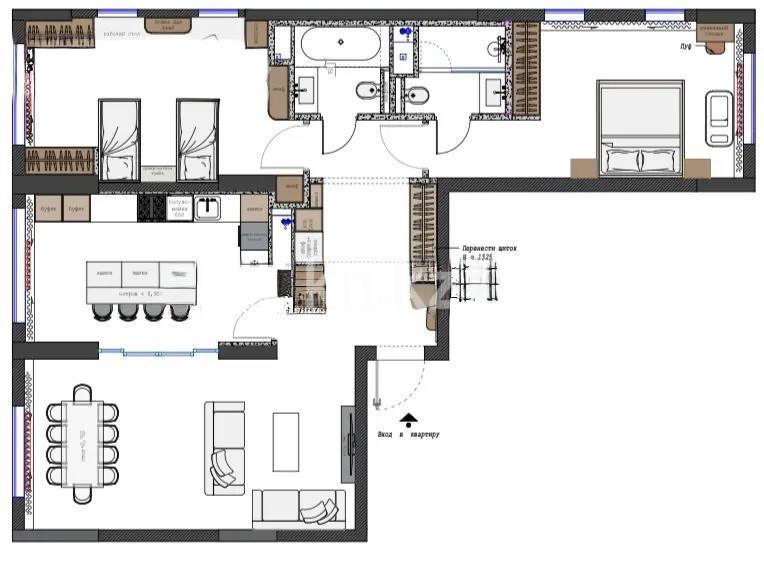 Продажа 3-комнатной квартиры, 104 м², ул. Токпанова, дом  8/5 в Астане - фото 4