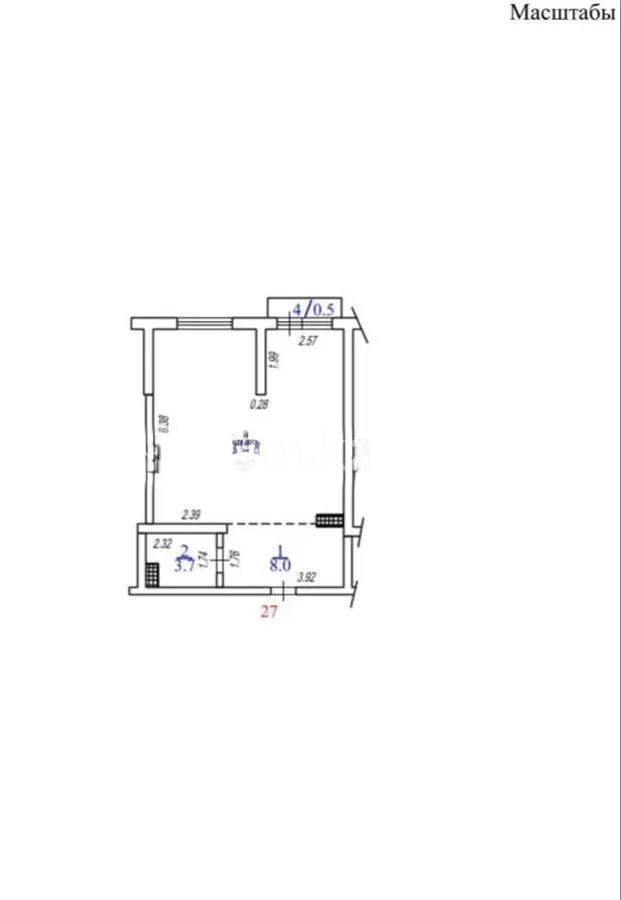 Продажа 2-комнатной квартиры, 51.2 м², мкр. Нуркент, дом  6/2 в Алматы
