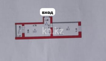 Продажа 2-комнатной квартиры, 42 м² в Астане - фото 2