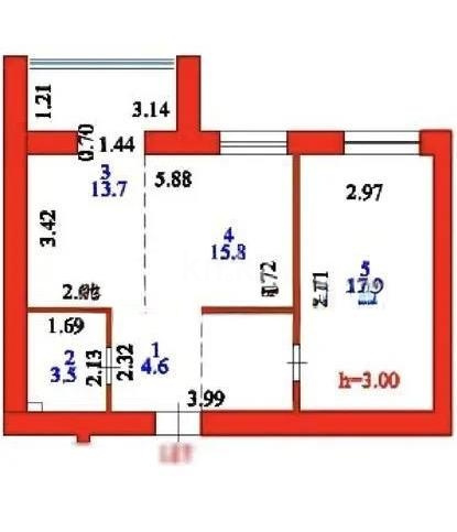 Продажа 2-комнатной квартиры, 54.6 м² в Астане - фото 4