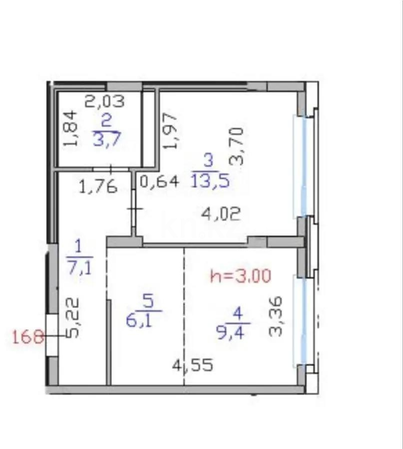Продажа 2-комнатной квартиры, 40 м² - Продажа двухкомнатных квартир в р-не Нура Астаны - страница 2 фото 1 из 1