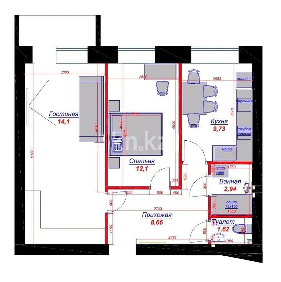 Продажа 2-комнатной квартиры, 58 м² - Продажа недвижимости в Казахстане - страница 20 фото 1 из 1
