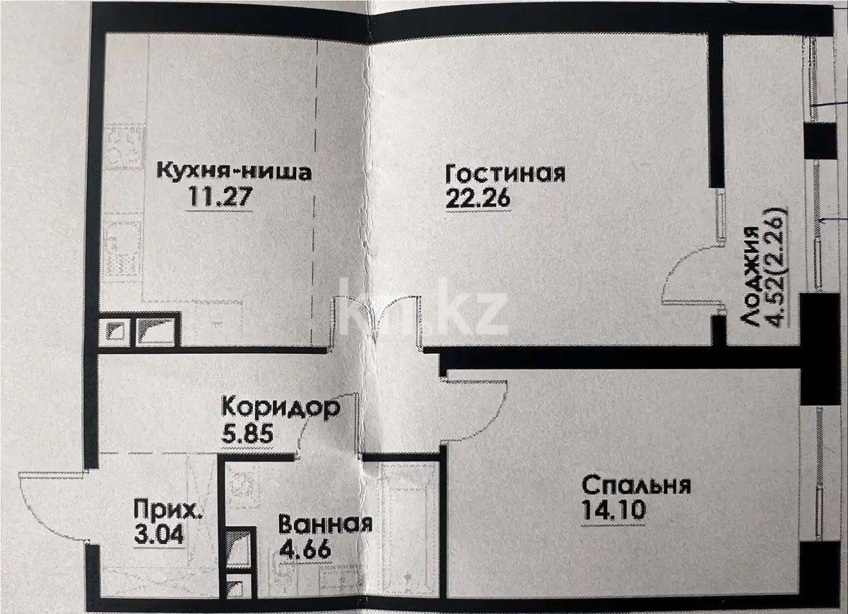 Продажа 2-комнатной квартиры, 63.6 м², ул. Навои, дом  30а/1 - Продажа квартир в Алматы фото 3 из 3