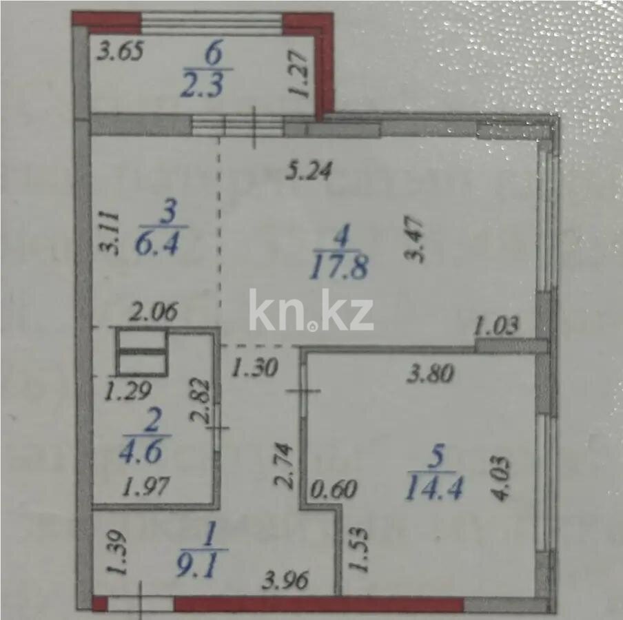 Продажа 2-комнатной квартиры, 54.6 м² в Астане - фото 6