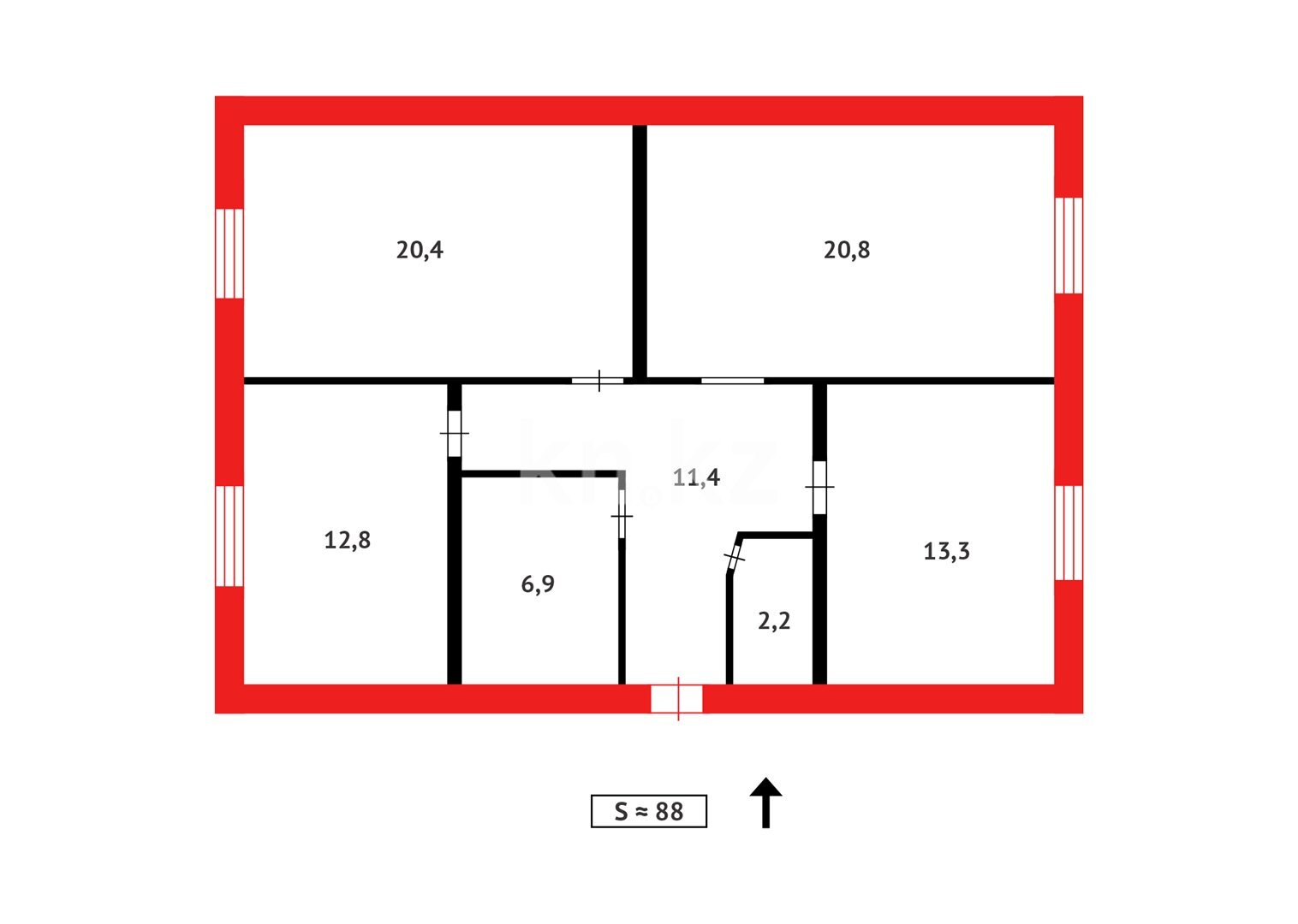 Продажа 3-комнатного дома, 110 м² в Темиртау - фото 24