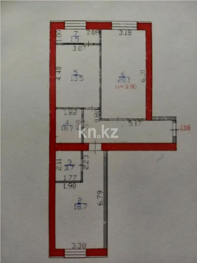 Продажа 2-комнатной квартиры, 72.5 м², ул. Жошы хана, дом  12/3 в Астане