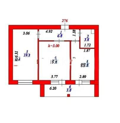 Продажа 2-комнатной квартиры, 63.9 м² в Астане