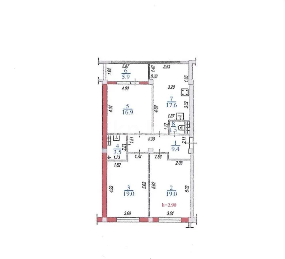 Продажа 3-комнатной квартиры, 92.8 м² - Продажа квартир в Казахстане - страница 23 фото 7 из 7