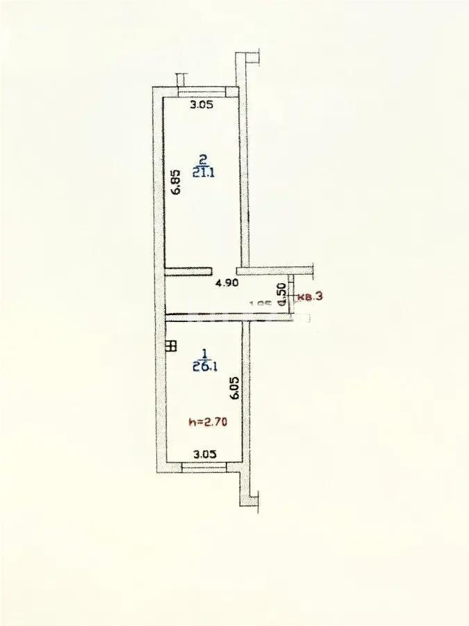 Продажа 2-комнатной квартиры, 47.2 м², Шугыла, дом  340/39 в Алматы