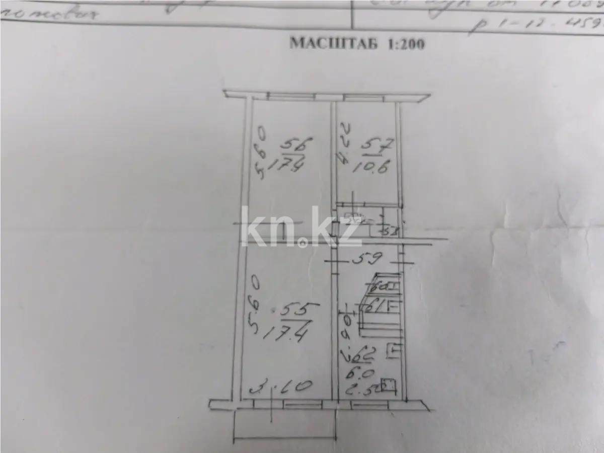Продажа 3-комнатной квартиры, 61.8 м², 3 мкр., дом  37А в Алматы