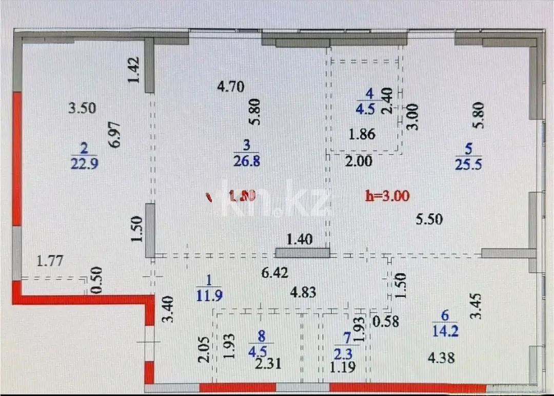 Продажа 3-комнатной квартиры, 112 м², ул. Сарайшык, дом  34/2 - Продажа  трехкомнатных квартир в новостройках Астаны без посредников фото 1 из 1