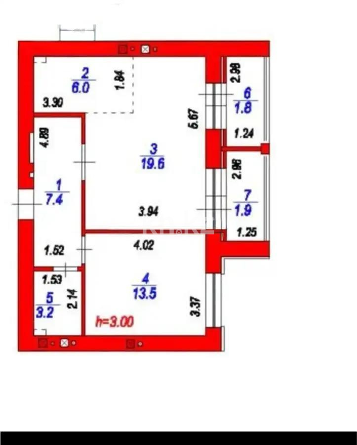 Продажа 2-комнатной квартиры, 54 м² в Астане