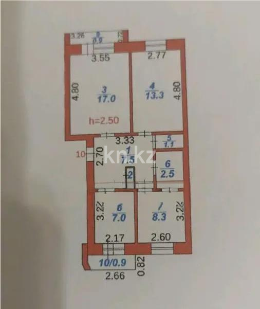 Продажа 3-комнатной квартиры, 57 м² - Продажа  трехкомнатных квартир в Караганде фото 7 из 7