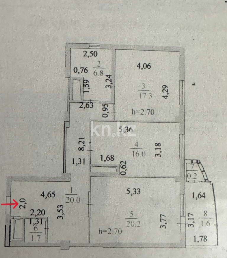Продажа 2-комнатной квартиры, 84 м², пр. Сарыарка в Астане - фото 25
