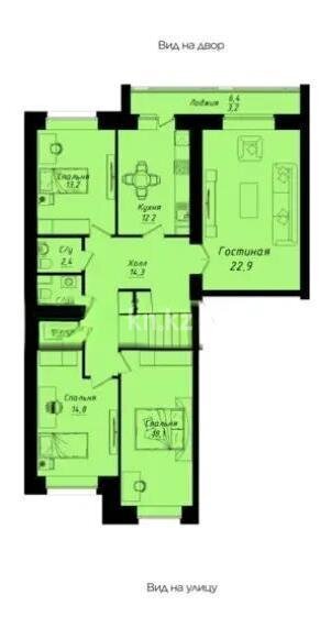 Продажа 4-комнатной квартиры, 112.2 м² в Астане