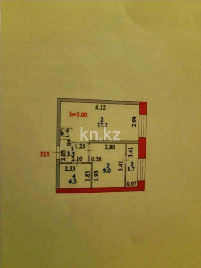 Продажа 1-комнатной квартиры, 36 м², ул. Е-15, дом  13/2 - Продажа квартир в Казахстане фото 1 из 1