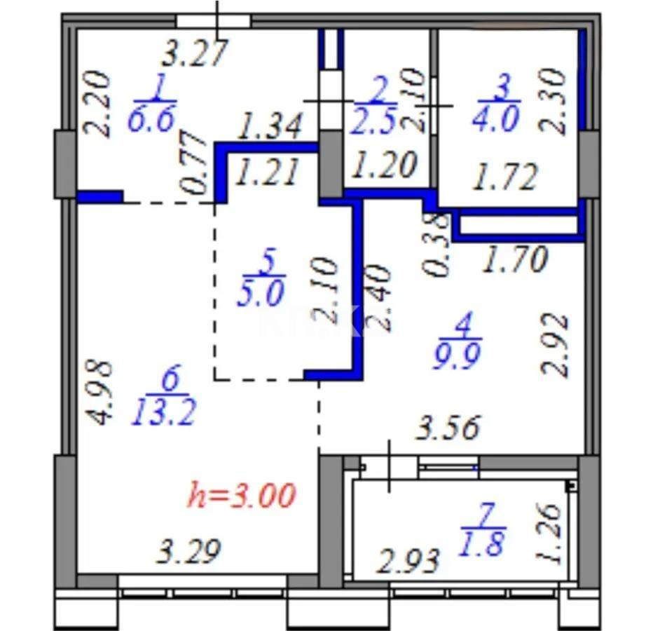 Продажа 2-комнатной квартиры, 43 м², ул. Керей, Жанибек хандар, дом  42 в Астане - фото 5