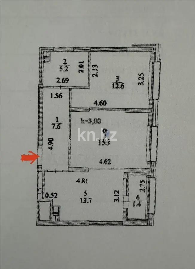 Продажа 2-комнатной квартиры, 56.4 м², ул. Е-899, дом  5 стр - Продажа квартир в Казахстане фото 1 из 1