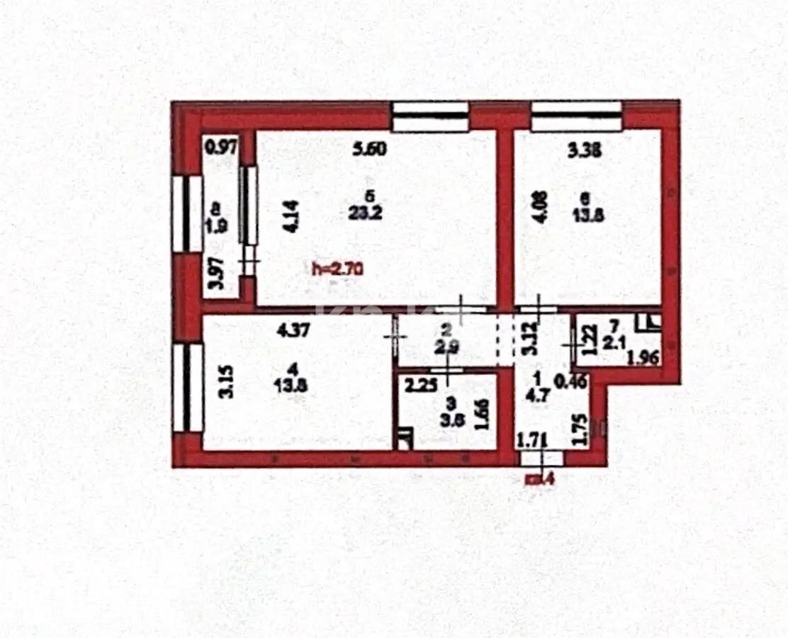 Продажа 2-комнатной квартиры, 66 м² в Астане - фото 9
