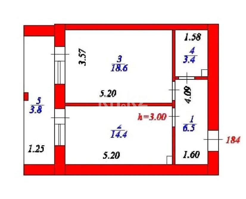 Продажа 1-комнатной квартиры, 46.7 м² в Астане