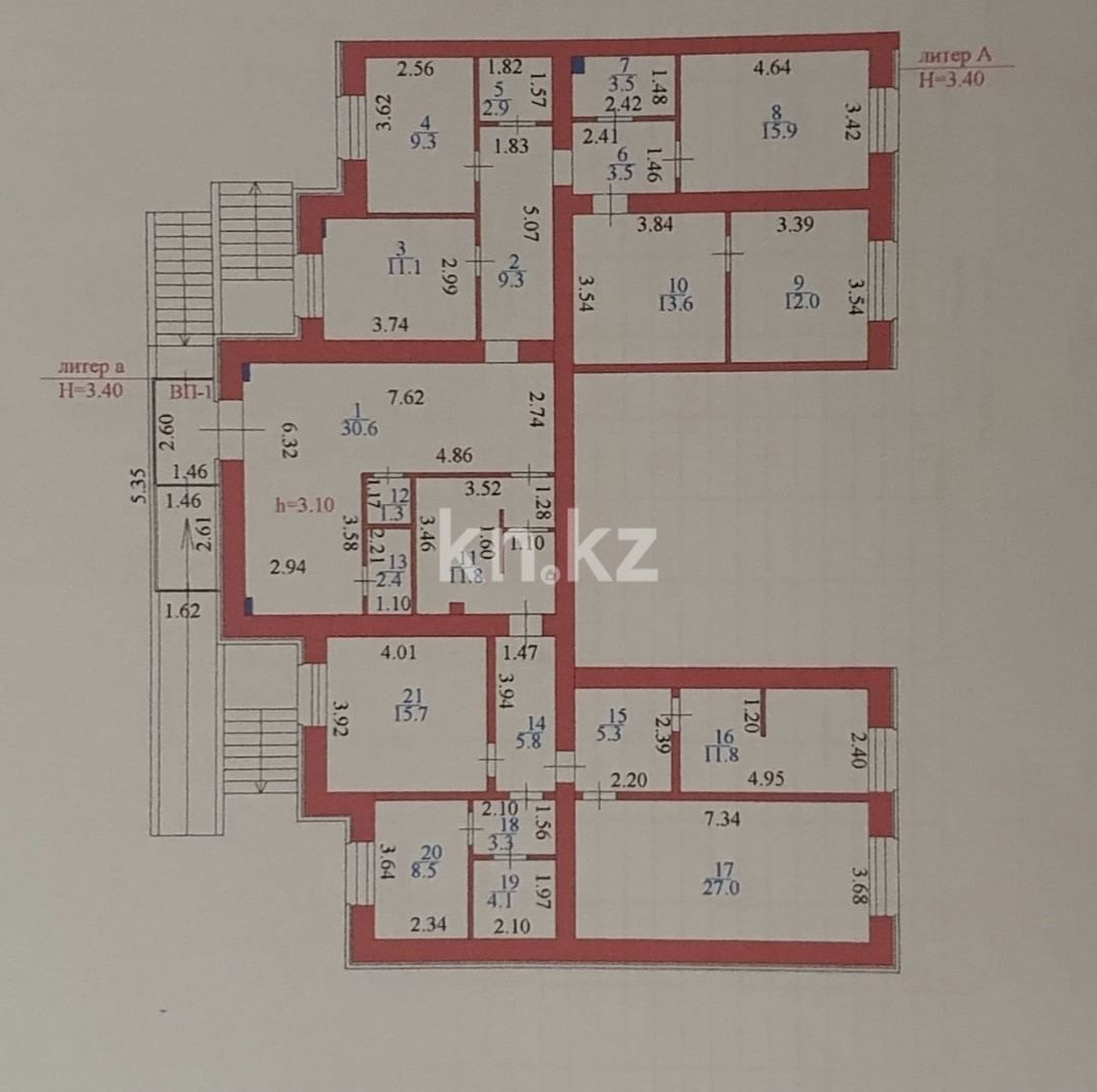 Продажа , 217.4 м², ул. Отырар, дом  10 - пр. Абая - Продажа офисных и торговых помещений в Астане с фото фото 1 из 2