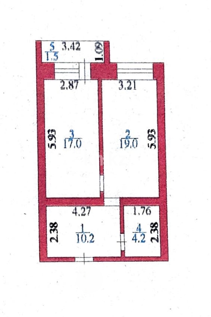 Продажа 2-комнатной квартиры, 52 м², ул. Муканова, дом  21/3 - Продажа  двухкомнатных квартир в Караганде фото 2 из 16