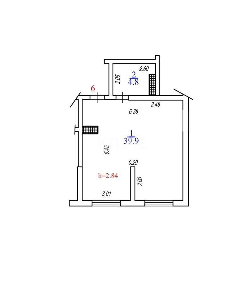 Продажа 1-комнатной квартиры, 46 м², мкр-н Нуркент, дом  6/2 - Продажа  однокомнатных квартир в Алматы с фото фото 1 из 1