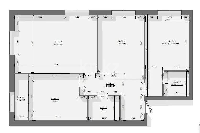 Продажа 3-комнатной квартиры, 95 м² в Астане