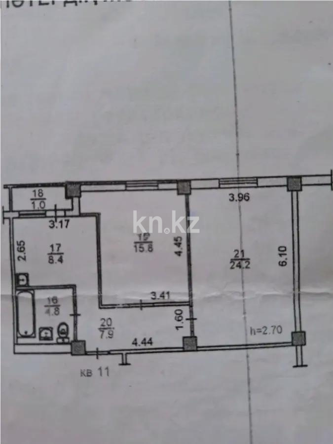Продажа 2-комнатной квартиры, 60 м², мкр-н Аксай-1, дом  10/3 в Алматы - фото 6