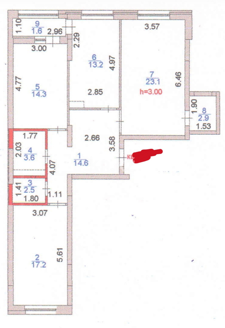 Продажа 3-комнатной квартиры, 93 м² - Продажа  трехкомнатных квартир в новостройках Астаны фото 2 из 10