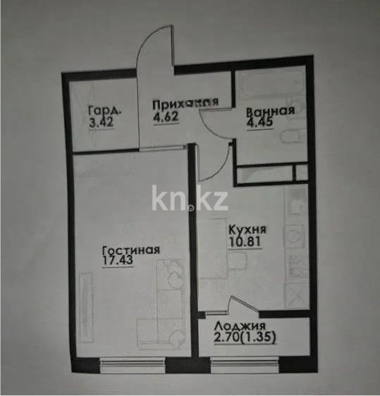 Продажа 1-комнатной квартиры, 43 м² - Продажа квартир в Алатауском р-не Алматы - страница 28 фото 1 из 1