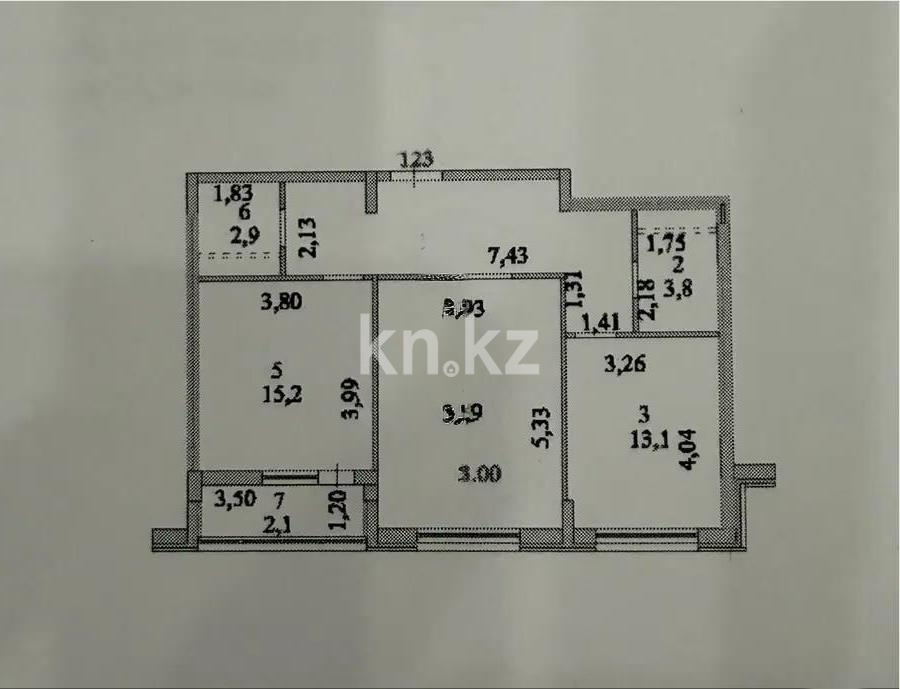 Продажа 2-комнатной квартиры, 74.4 м² - Продажа двухкомнатных квартир в монолитно-каркасном доме в Астане - страница 3 фото 1 из 1