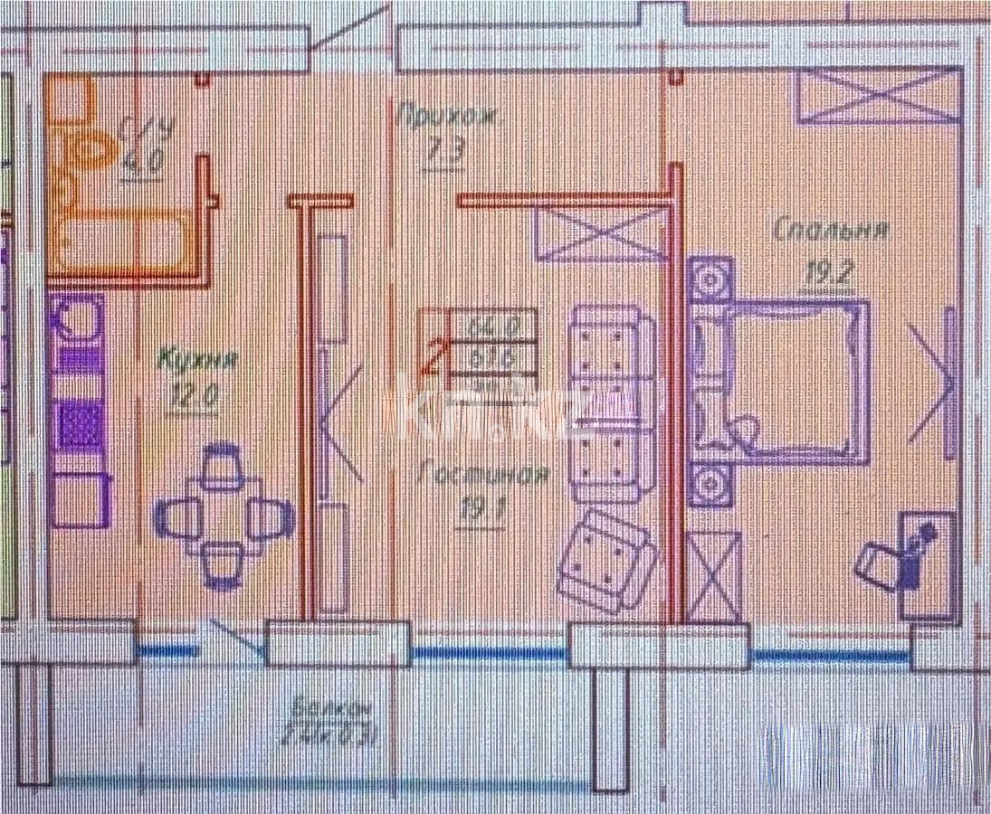 Продажа 2-комнатной квартиры, 64 м², ул. Бокейхана, дом  13 стр - Продажа  двухкомнатных квартир в новостройках Астаны без посредников фото 1 из 1