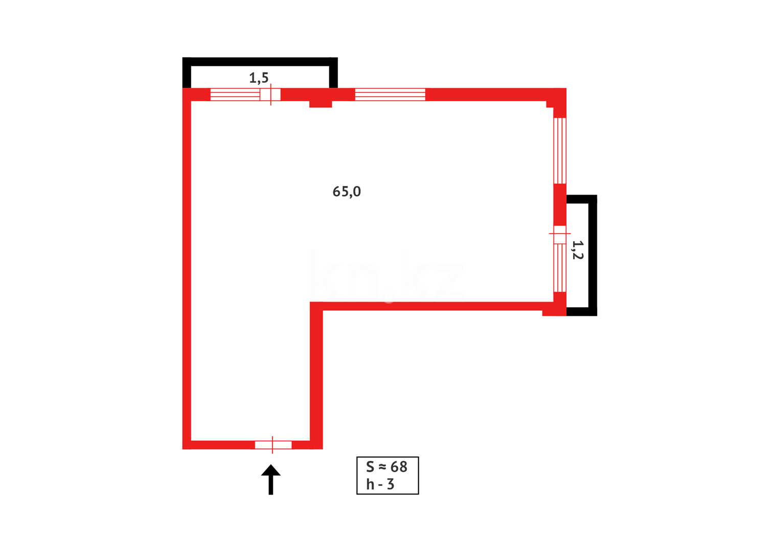 Продажа 2-комнатной квартиры, 67 м² - Продажа квартир в Караганде - страница 4 фото 7 из 7
