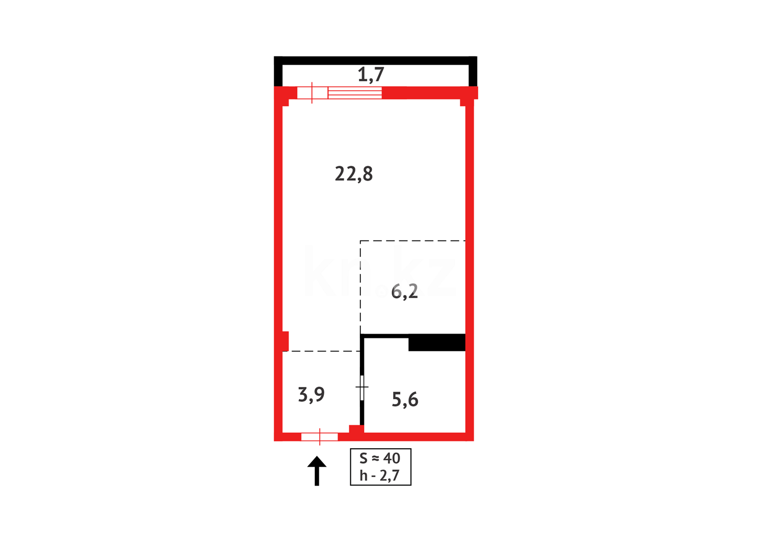Продажа 1-комнатной квартиры, 40.2 м² - Продажа квартир в Семее фото 9 из 9